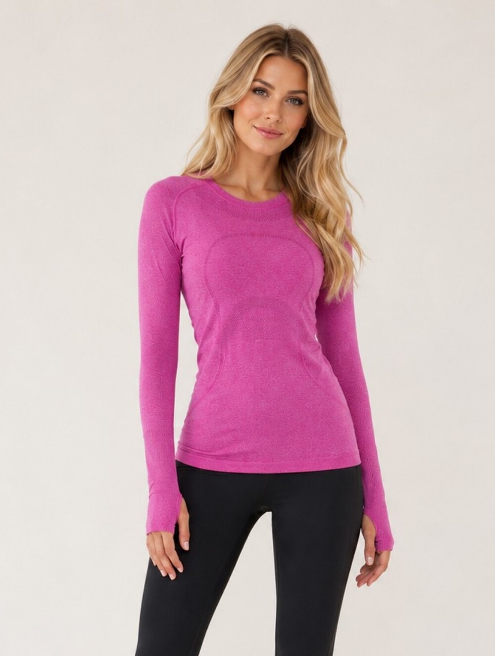 Lululemon Swiftly Tech Long Sleeve Shirt In Raspberry Size 6